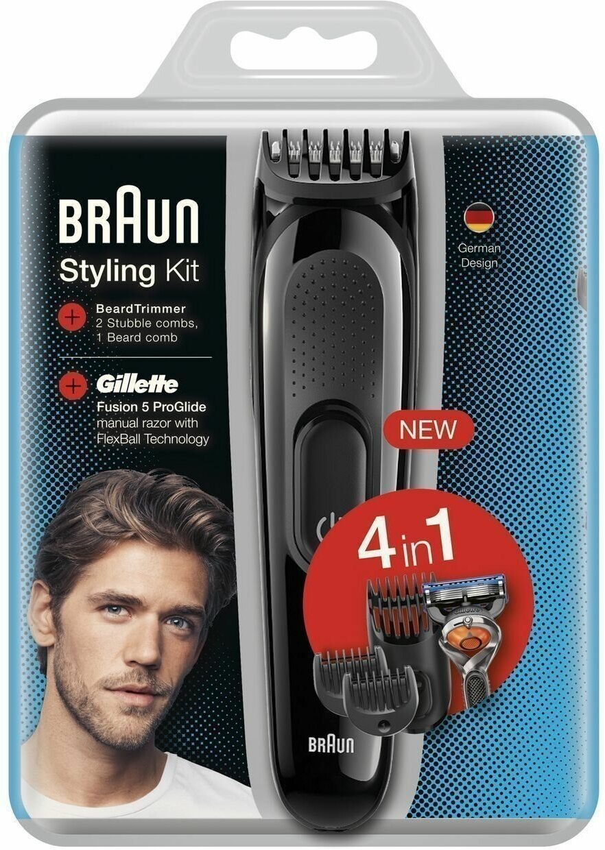 Триммер универсальный Braun SK3300, 4-в-1 + Бритва Gillette - фото №7