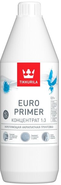 Грунтовка euro primer на акрилатной основе 0,95 кг, арт.700001236