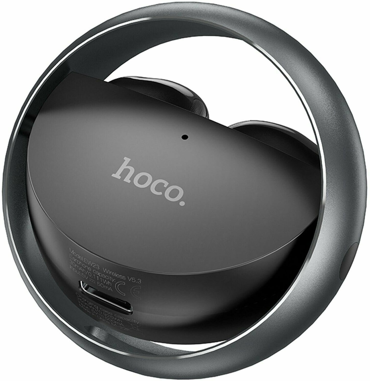 Беспроводные наушники HOCO EW23, Bluetooth, TWS, цвет: серый