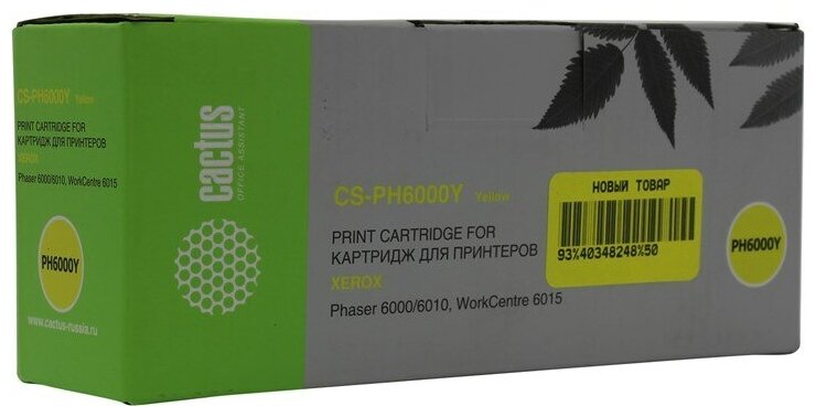 Картридж лазерный Cactus CS-PH6000Y 106R01633 желтый