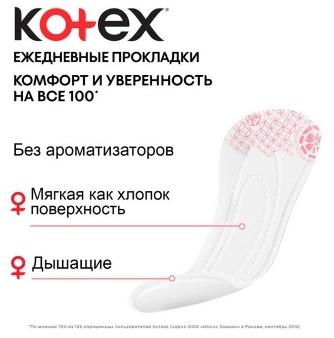 Прокладки Kotex ультратонкие ежедневные 56шт КИМБЕРЛИ КЛАРК - фото №13