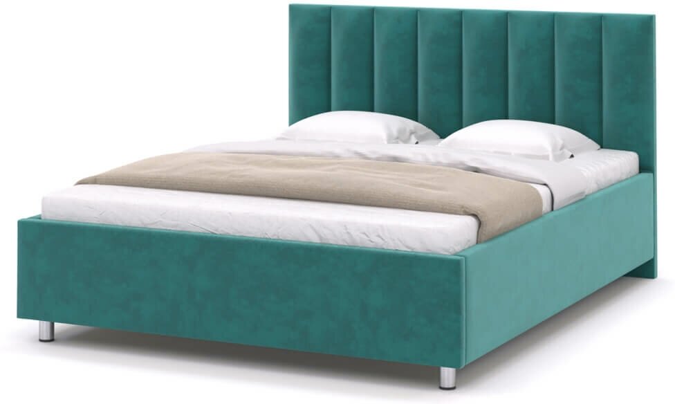 Мягкая кровать Дарси 171-201-120 СП 160-190 ткань в цвете Veluta Lux 20