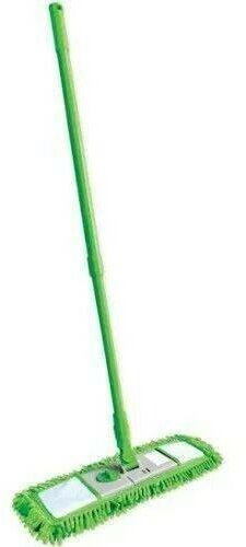 Швабра с ворсинками "Хозяюшка Мила" 10025 телескопическая ручка микрофибра зеленый