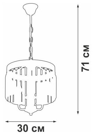 Люстра Vitaluce V5228, E14, 180 Вт, кол-во ламп: 3 шт., цвет: белый - фотография № 2