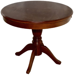 Стол кухонный Мебелик Моро 03, раскладной, длина в разложенном виде: 120 см, d: 90 см, орех