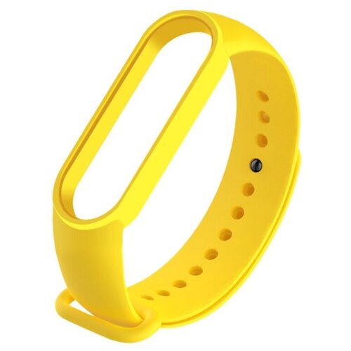 фото Силиконовый браслет для xiaomi mi band 5 желтый noname