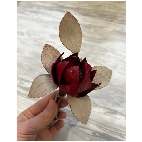 Брошь, красный