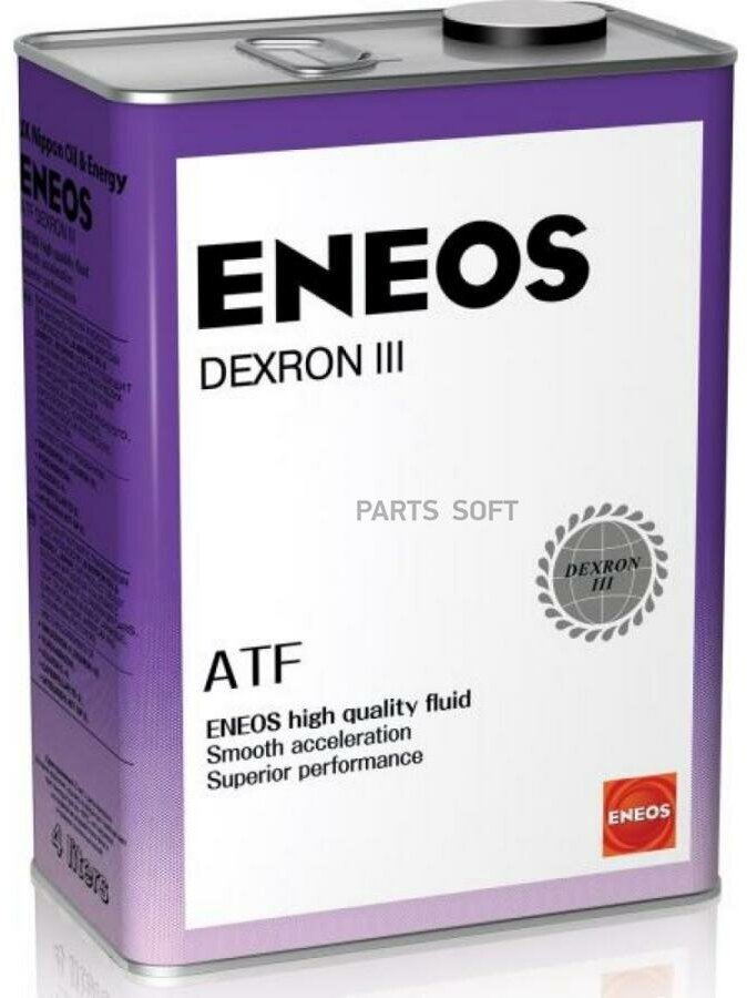 ENEOS OIL1309 Масло трансмиссионное ENEOS ATF Dexron III 4 л oil1309
