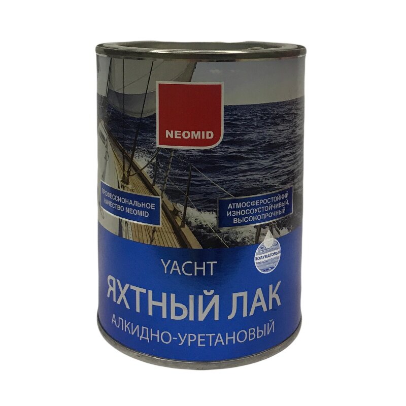 Лак яхтный NEOMID Yacht алкидно-уретановый бесцветный, глянцевая, 0.75 л - фотография № 15