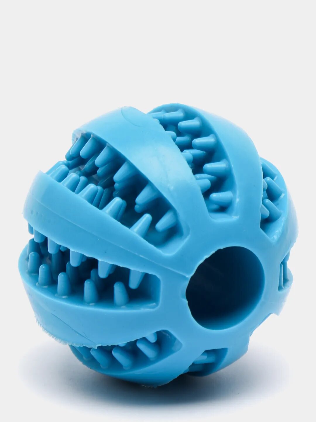 Мяч зубочистка - жевательная игрушка кормушка для собак и кошек, для чистки зубов - фотография № 2