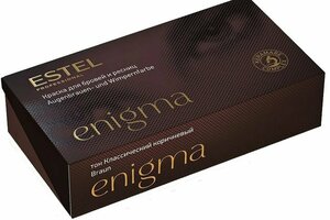 Фото ESTEL краска для бровей и ресниц Enigma, 20 мл, классический коричневый, 20 мл, 45 г
