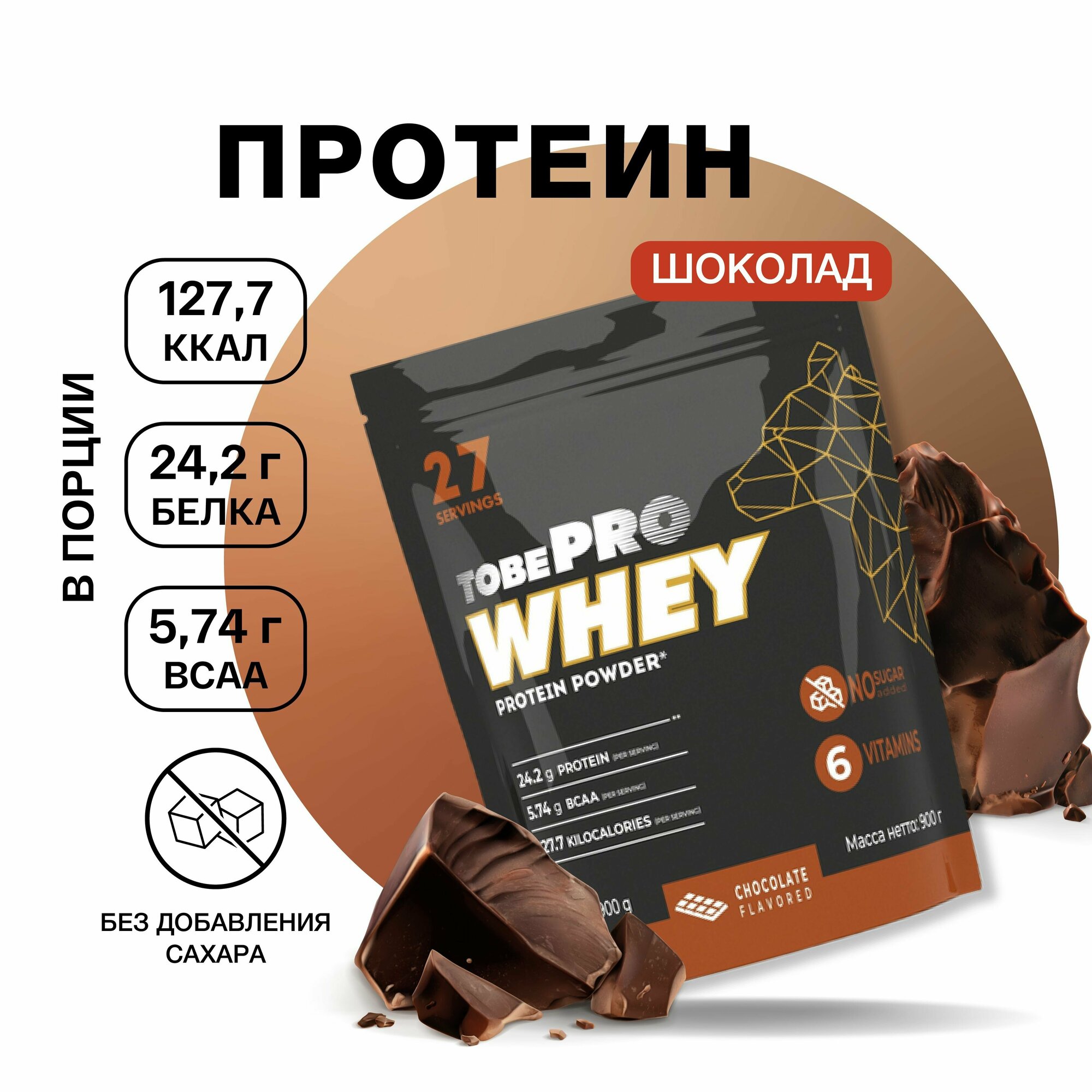 Протеин сывороточный витаминизированный WHEY protein TobePRO Иван-поле Кокосовый крем с BCAA спортивное питание белок для набора мышечной массы900г