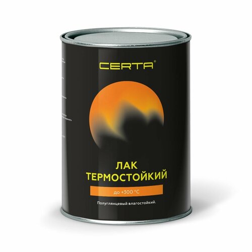 CERTA Лак термостойкий до 300С полуглянцевый влагостойкий прозрачный (0.8 кг)