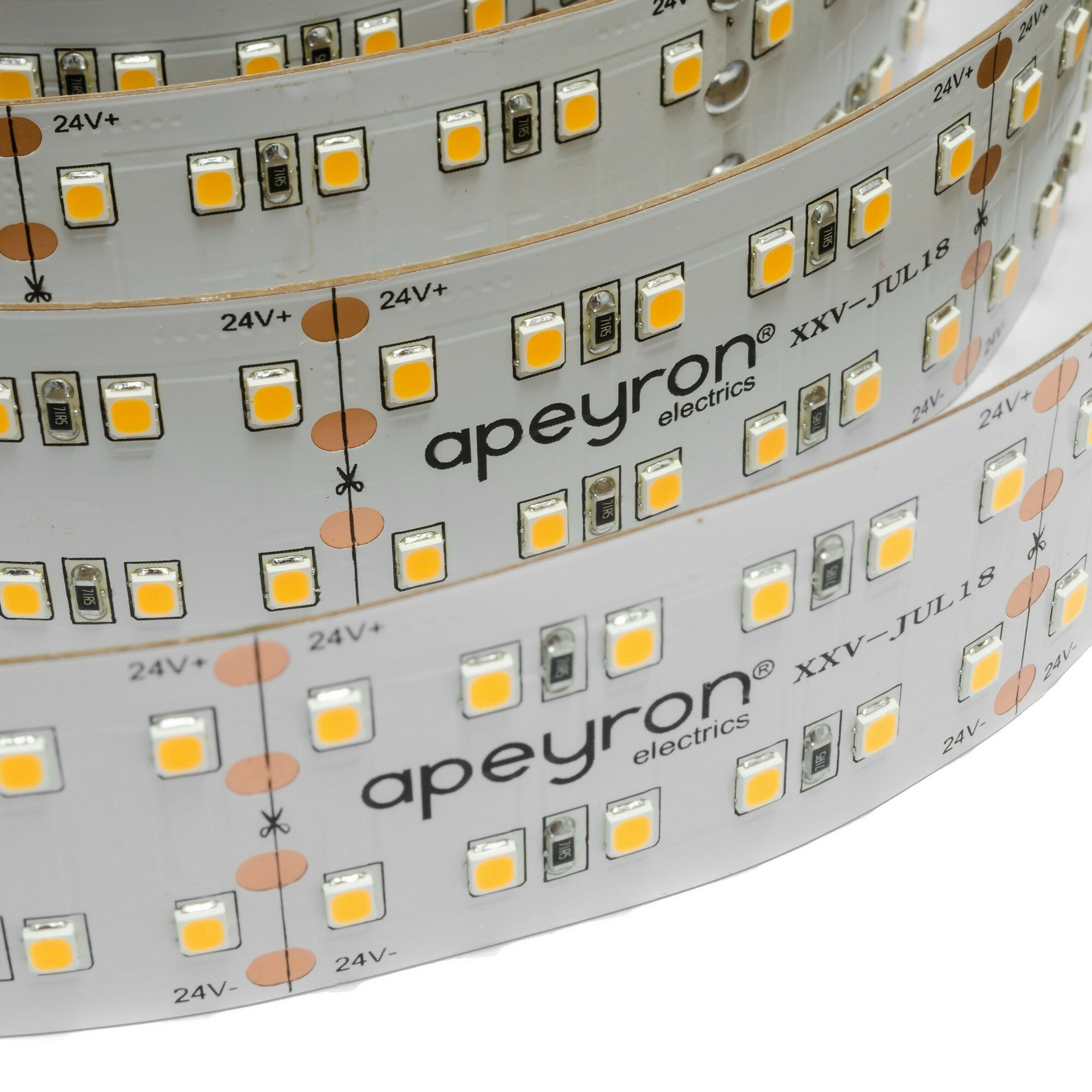 Светодиодная лента Apeyron 41W/m 240LED/m 2835SMD холодный белый 5M - фото №18