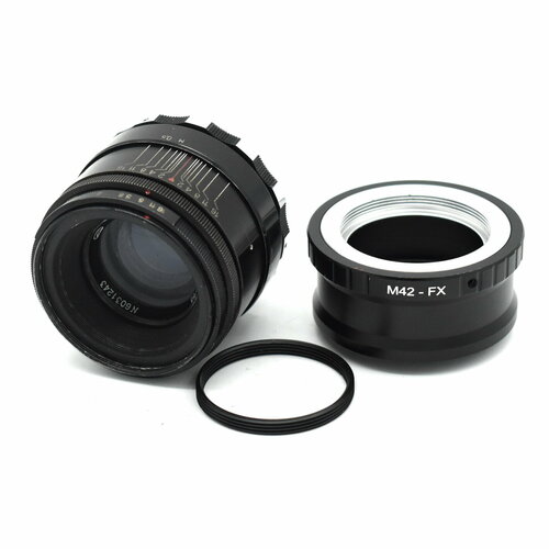 Советский мануальный объектив Гелиос-44 258 М39 зебра для Fujifilm FX 573900₽