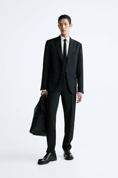 Пиджак Zara, размер 52, черный