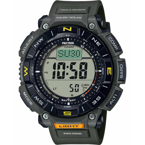фото Наручные часы casio pro trek, серый
