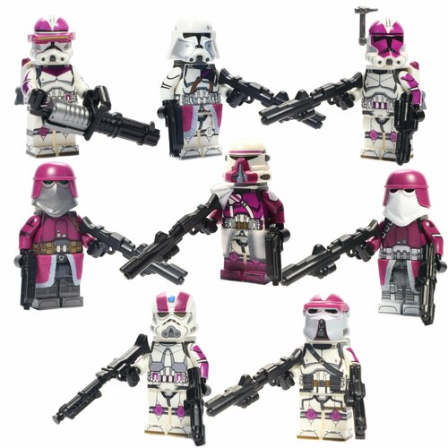 Набор минифигурок Звездные Войны 187 Легион Новый Корпус 8 шт / Галактические Пехотинцы / Совместимы с конструктором лего