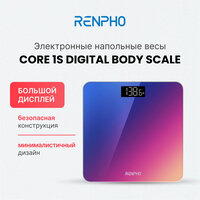 Весы напольные электронные RENPHO Core 1 Body Scale BG260R, до 180 кг, LED-дисплей с крупными цифрами, градиент