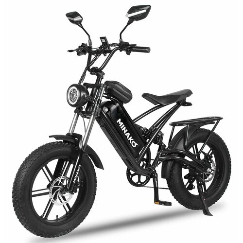 Электровелосипед Minako Fox 15 Ah, литьё, черный.