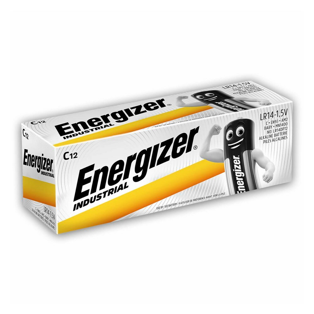 Батарейка C щелочная Energizer LR14 Industrial в коробке 12 шт. — фото 1