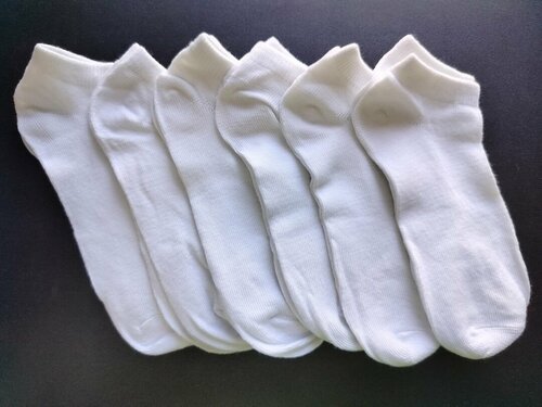 Женские носки , 6 пар, размер 36/45, белый
