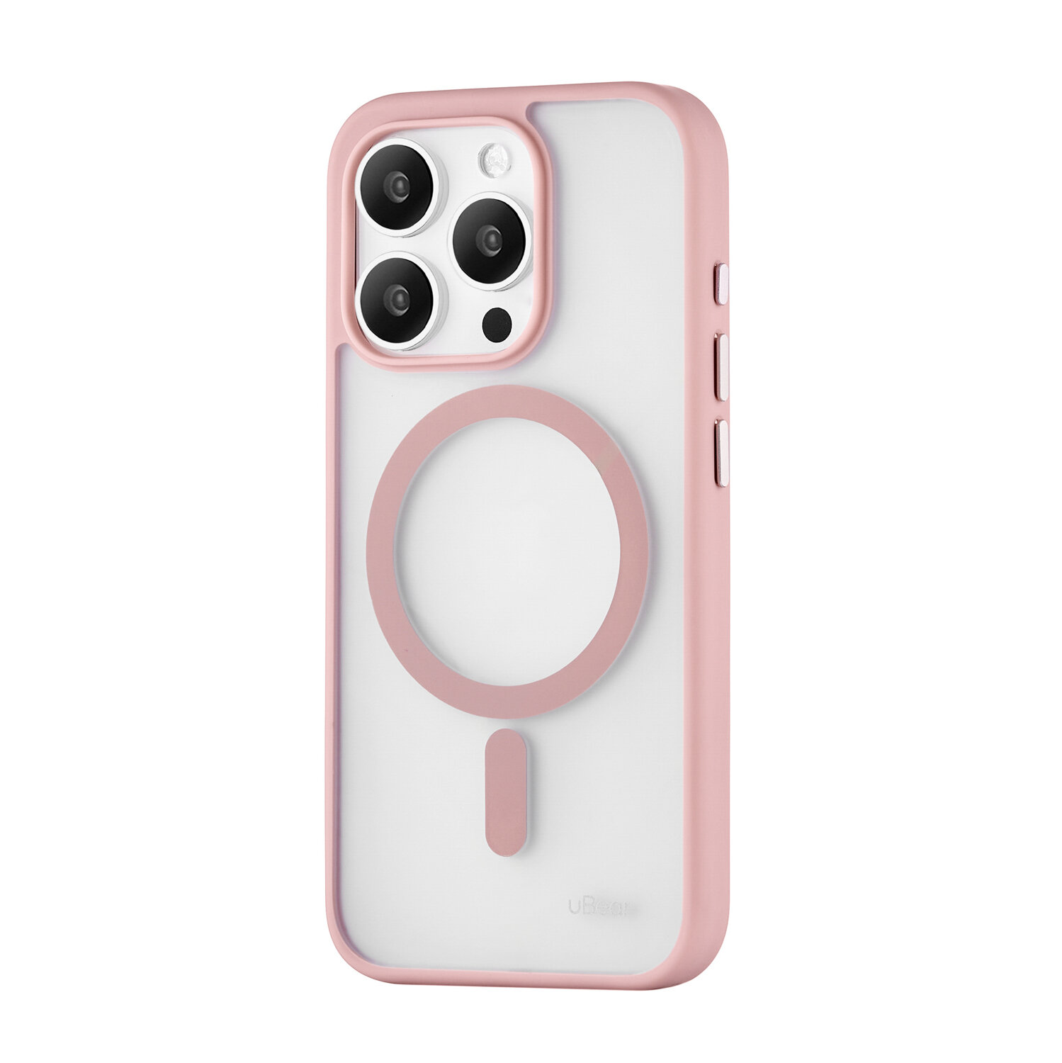 Чехол Ubear для Apple iPhone 15 Pro Max, Cloud Mag Case, MagSafe, розовый