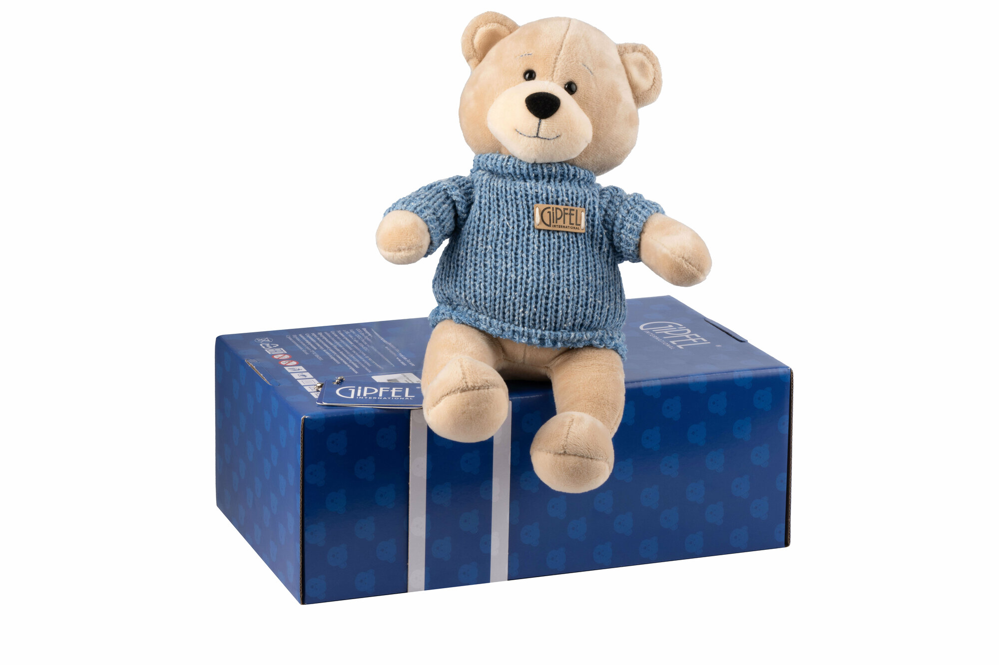 Мягкая игрушка Gipfel Мишка в синем свитере 52120 21 см - фото №5