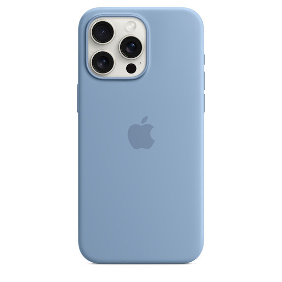 Apple iPhone 15 Pro Max Silicone Case with MagSafe - Winter Blue (MT1Y3) — фото 1