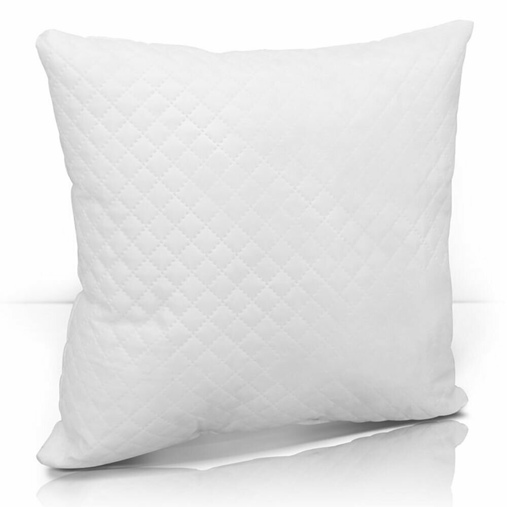 фото Подушка декоративная 40х40 см стежка белая