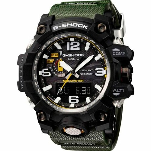Наручные часы CASIO G-Shock GWG-1000-1A3, зеленый наручные часы casio gwg 2000tlc 1a