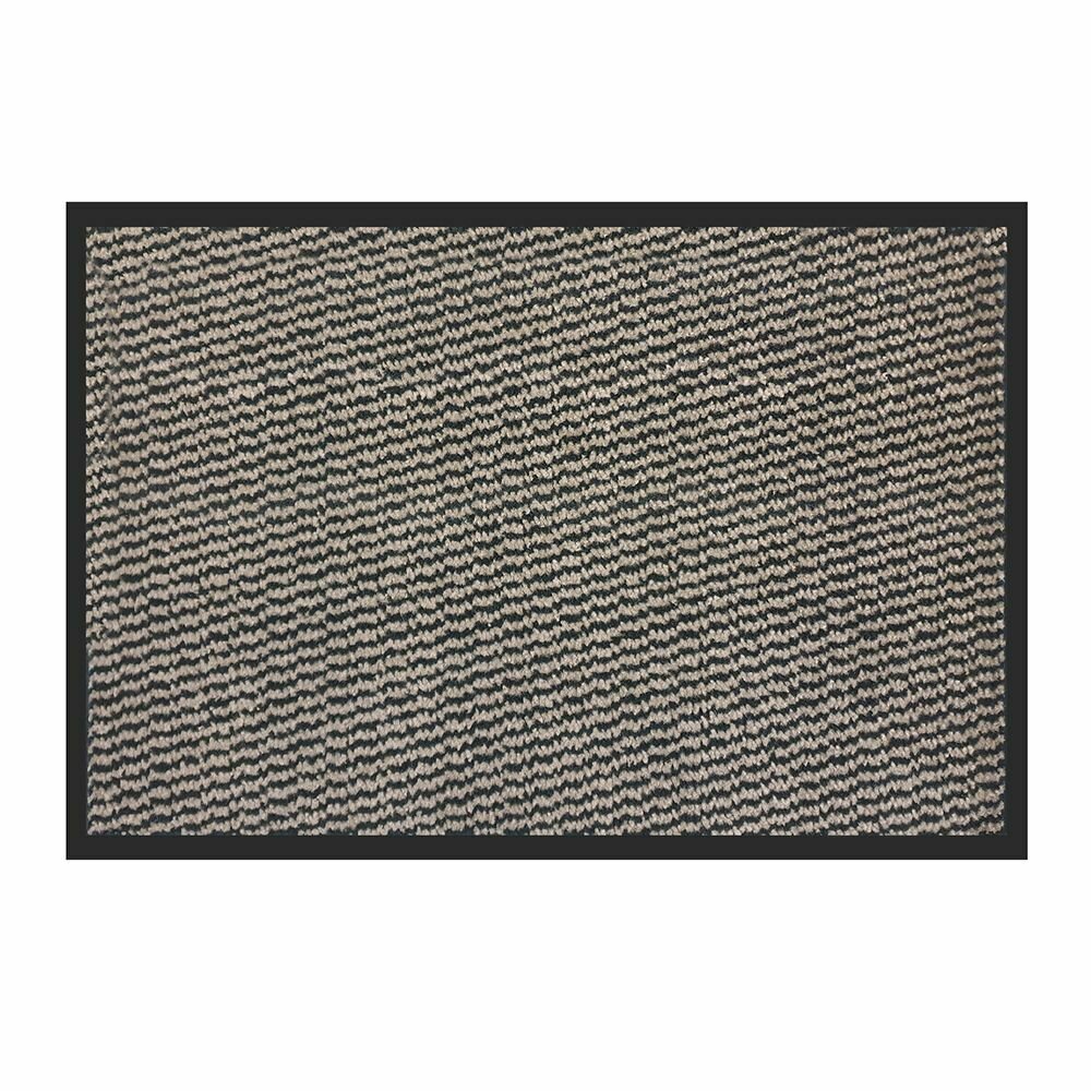 Коврик входной влаговпитывающий Зиг-Заг 40х60 см коричневый