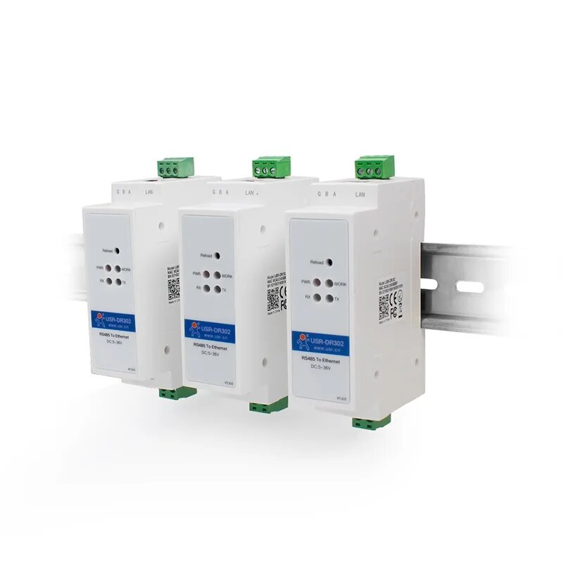 Преобразователь Modbus VSEUMET dr301/dr302 RS232/RS485 на Ethernet, RS485 to Ethernet