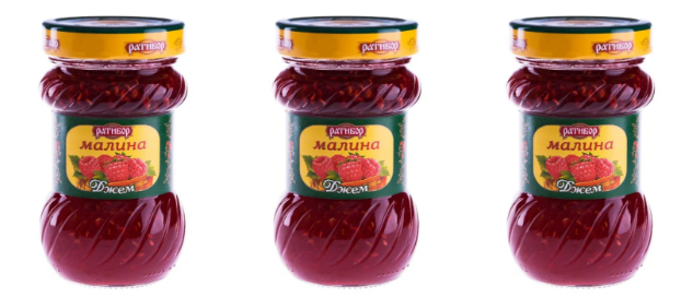 Джем Ратибор малина, 360 гр, 3 шт