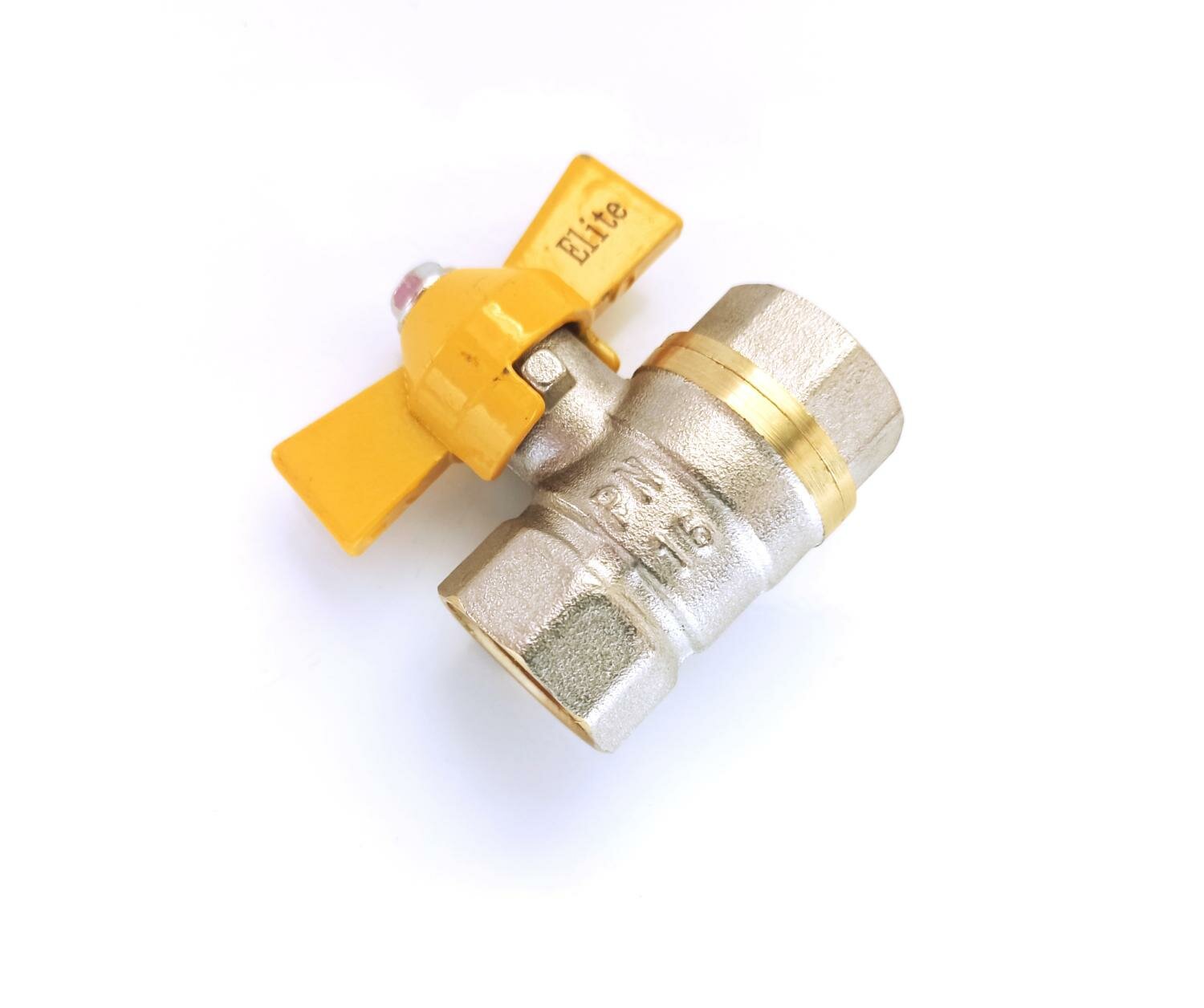 Кран газовый шаровый 3/4" ВНхВН бабочка