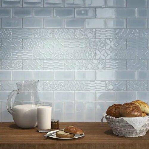 Плитка настенная Kerama Marazzi Авеллино 74x15 см 098 м глянцевая цвет голубой 5958₽