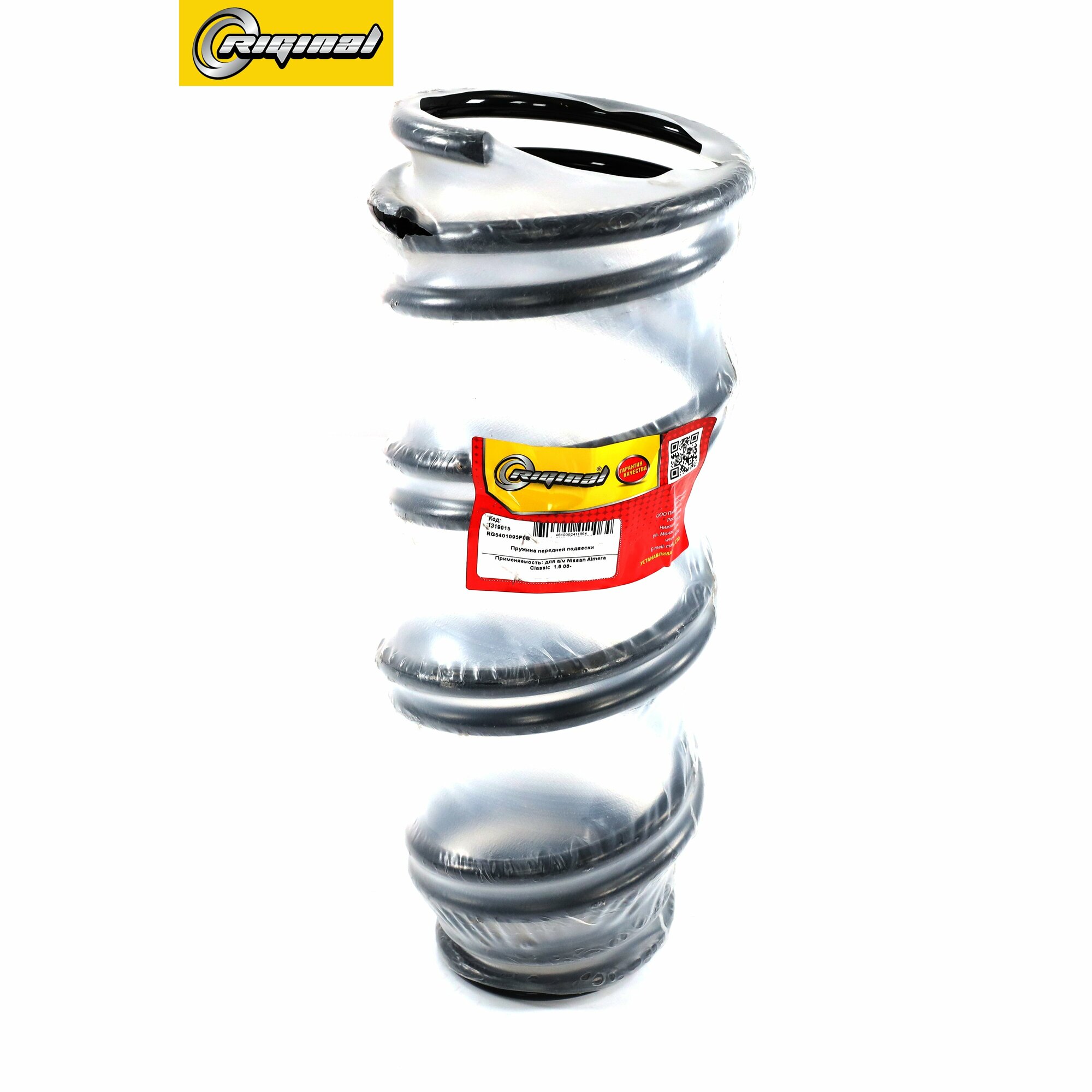 Пружина подвески передней Riginal RG5401095F0B для автомобиля Nissan Almera Classic 1.6 06