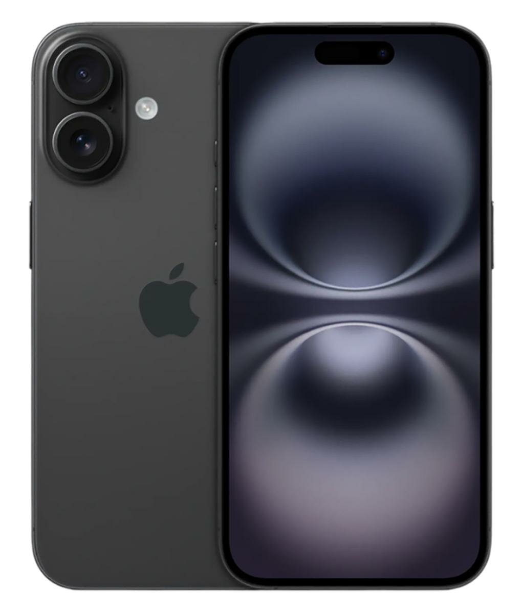 Смартфон Apple iPhone 16 128ГБ Black (Черный) (A3288) 2Sim CN