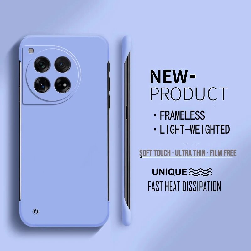 Матовый Безрамочный Жесткий Чехол Для Oneplus - Прочный Сиреневый, Light Purple, Oneplus 10 Pro