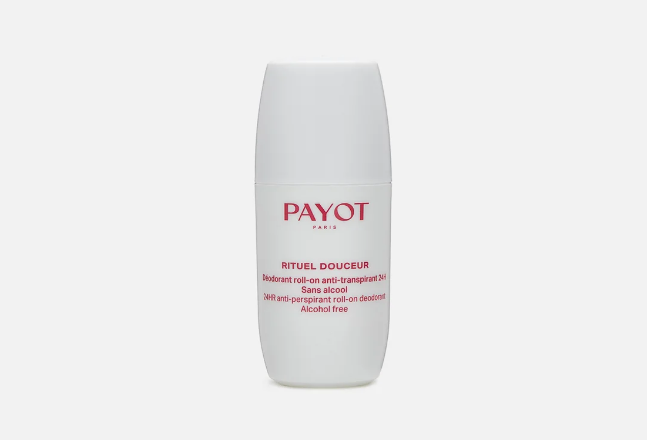 Payot Rituel Douceur Дезодорант антиперспирант женский шариковый 24 часа действия от пота и запаха, без спирта, 75 мл — фото 1