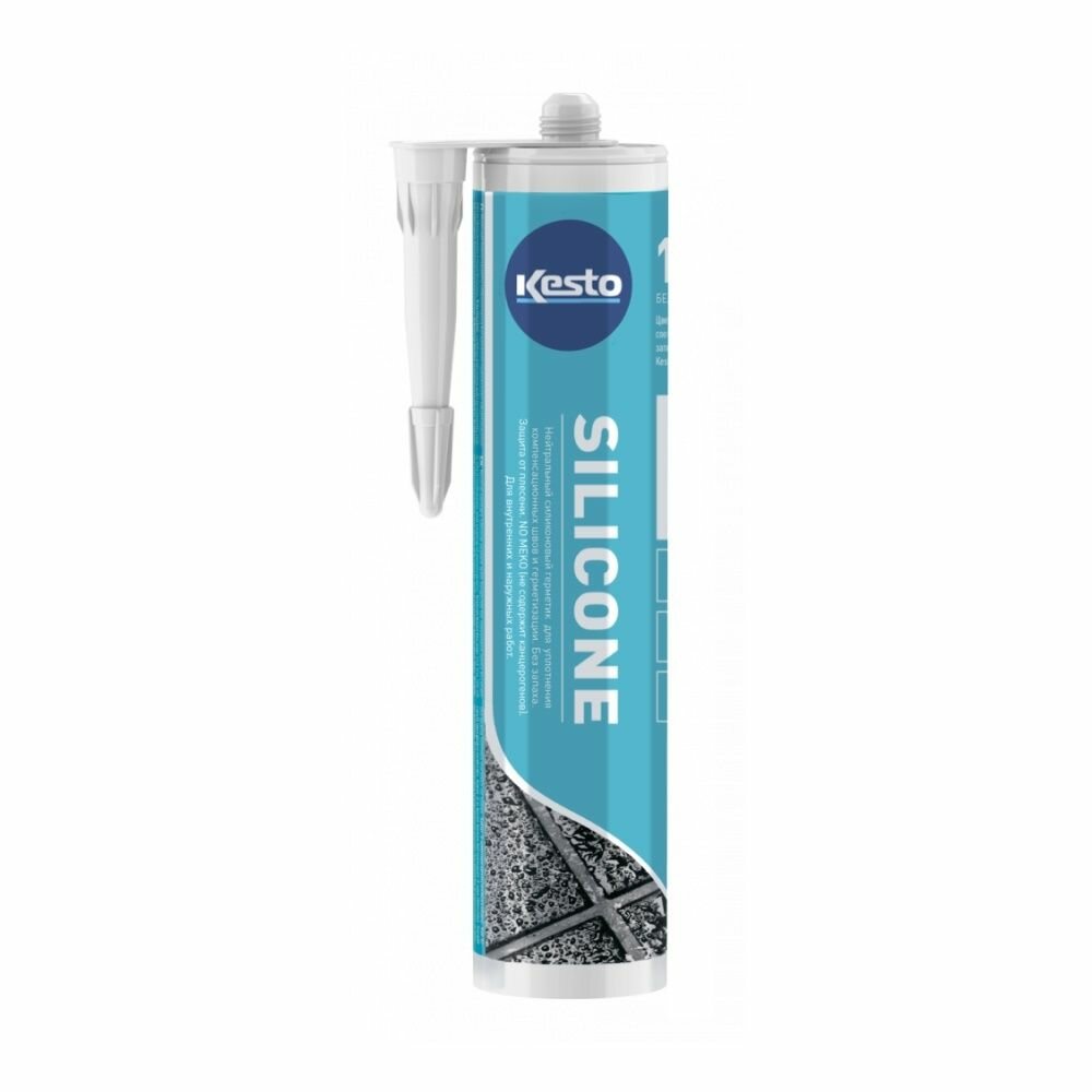 Герметик силиконовый нейтральный Kesto Silicone (310мл) 40 серый