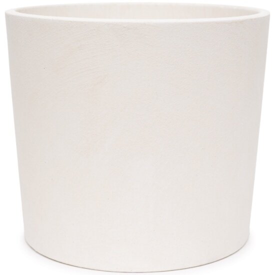 Кашпо Композит Кедр  2 Замша  14 см  1 4 л  белый  бетон  КЗ Ке2к 305 03 