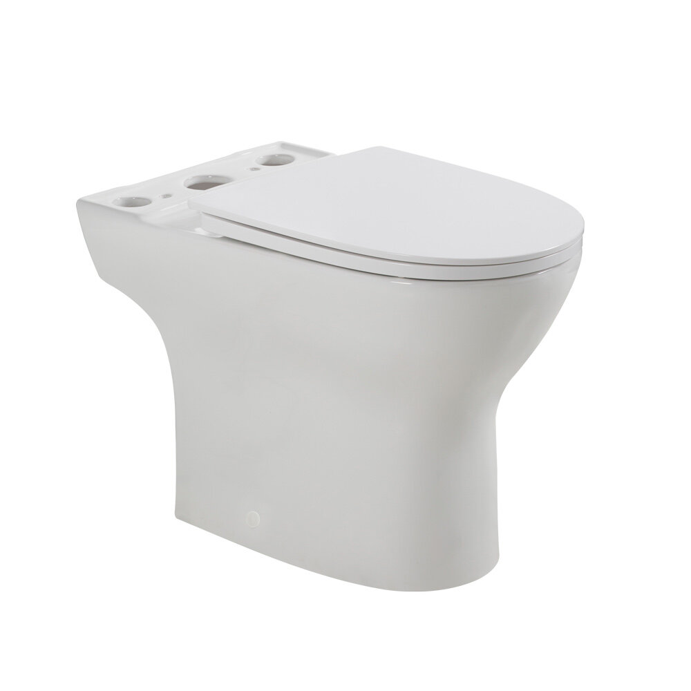 Lounge чаша безободкового унитаза с сиденьем дюропласт soft close, p-trap, bb045cpr sc Belbagno bb045cpr/sc