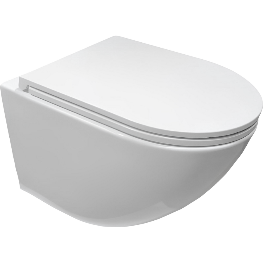 Унитаз подвесной Ceruttispa Sella Aria 7183 безободковый  с микролифтом