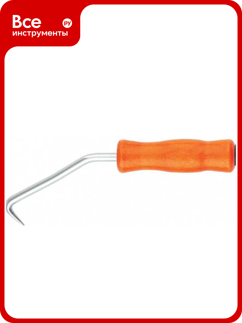 Крюк для вязки арматуры ADMIRAL STARS 210 мм деревянная рукоятка 54418840