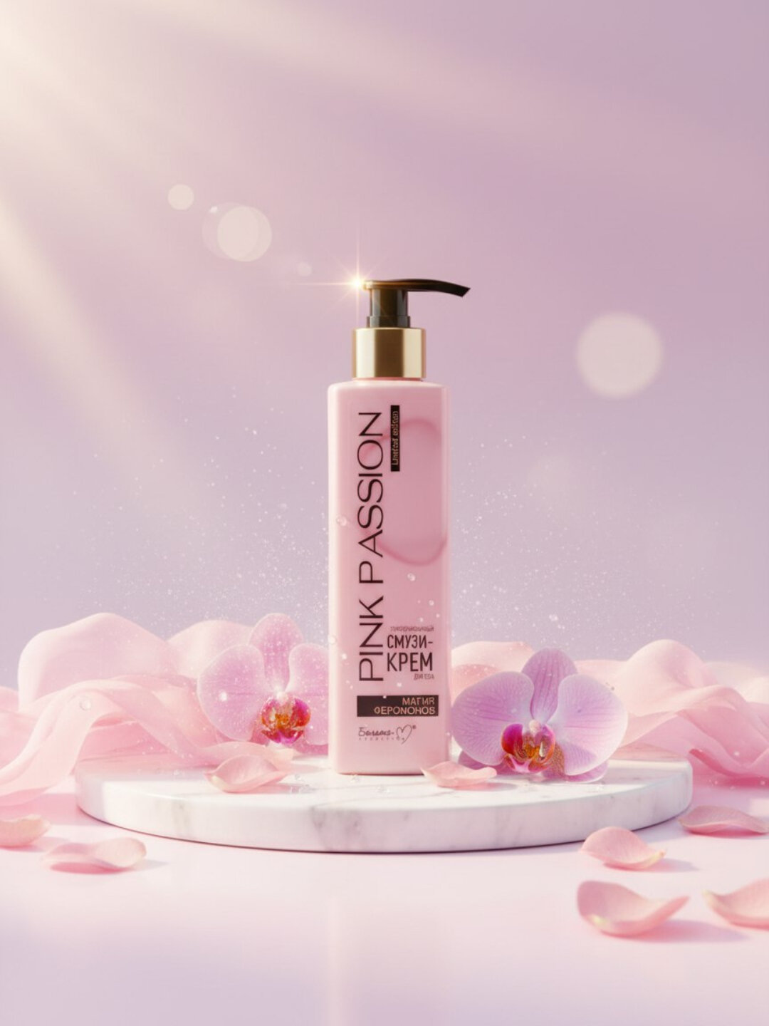 Парфюмированный смузи-крем для тела Pink Passion с феромонами, 190 г