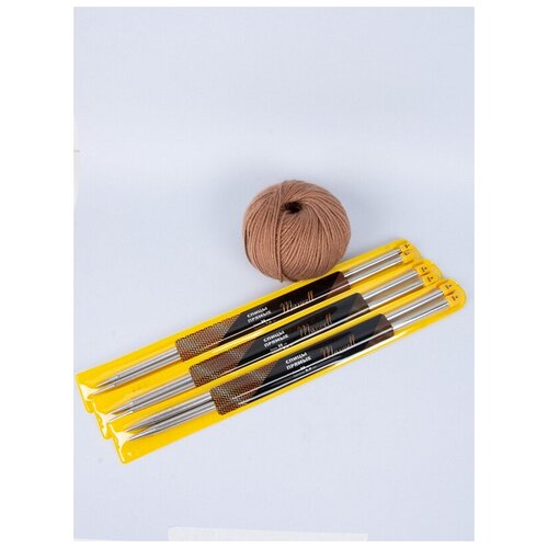 Набор прямых спиц для вязания для вязания Maxwell Gold 35 см (7.0 мм/8.0 мм/ 9.0 мм)