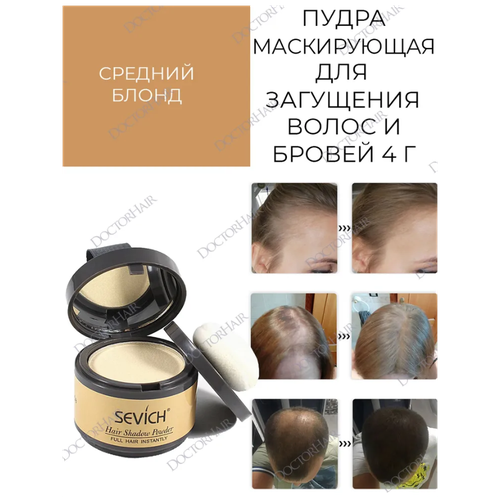 SEVICH Пудра маскирующая Hair shadow, средний блонд, 4 г