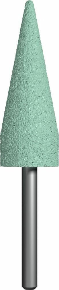 Шарошка абразивная ПРАКТИКА карбид кремния, коническая 20х63 мм, хвост 6 мм, блистер (641-367)