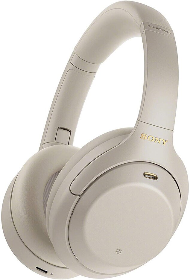 Беспроводные наушники Sony WH-1000XM4, серебристый